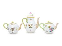 A Group of Herend Porcelain Tea and Coffee Articles