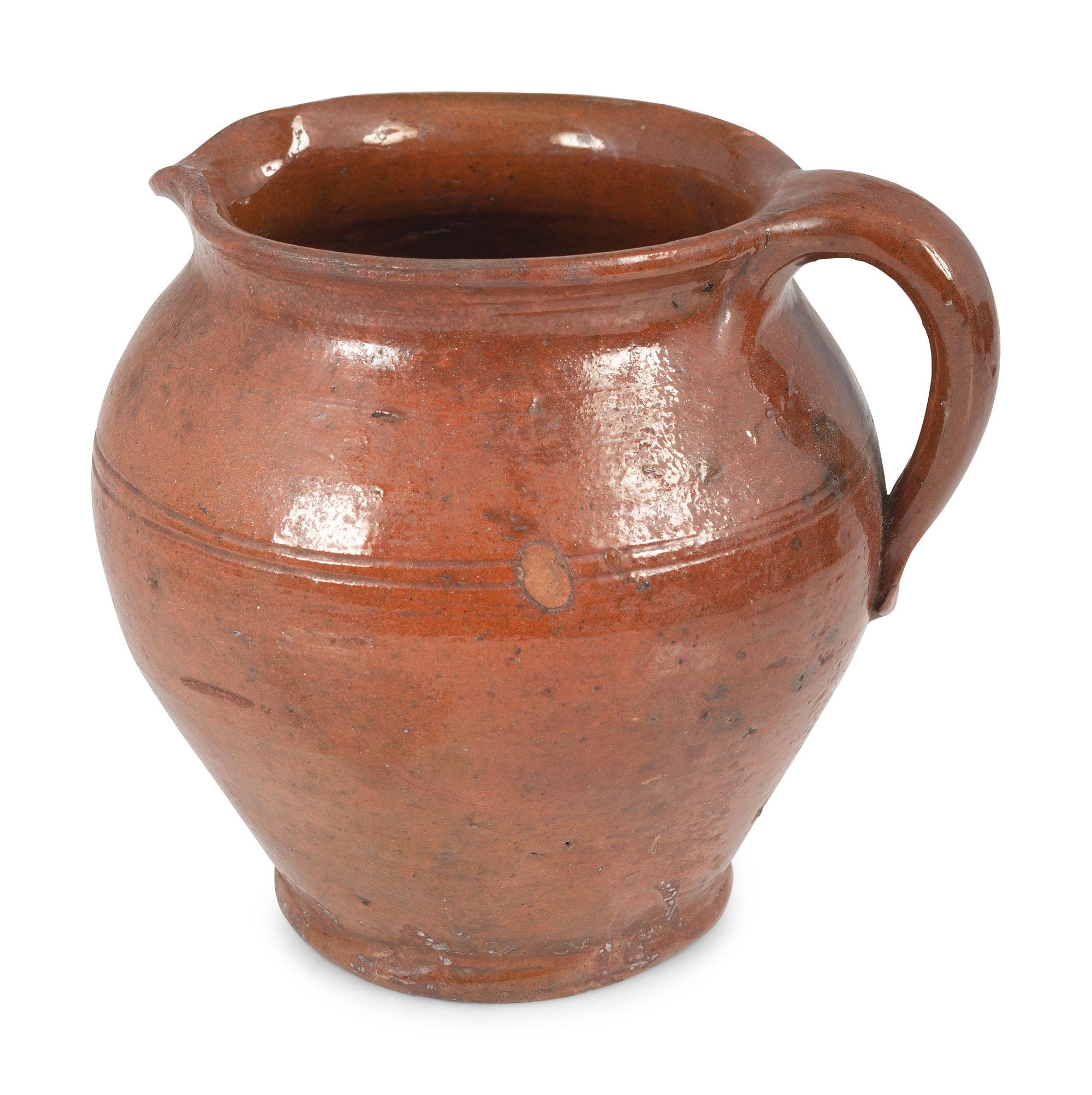 Six Redware Vessels