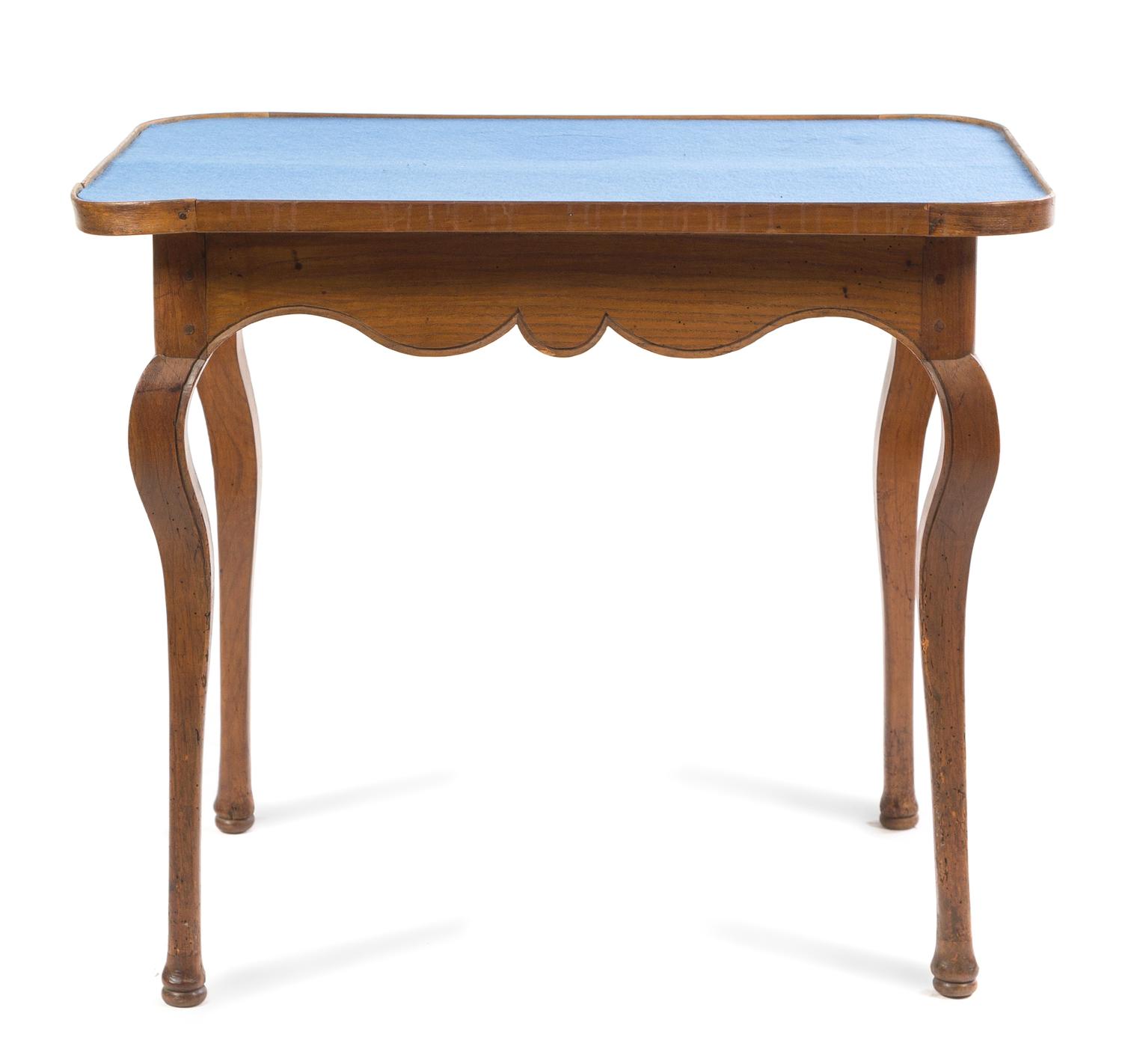 A Louis XV Provincial Occasional Table Height 26 1/2 x width 31 5/8 x depth 21 inches. — LATE 18TH CENTURY