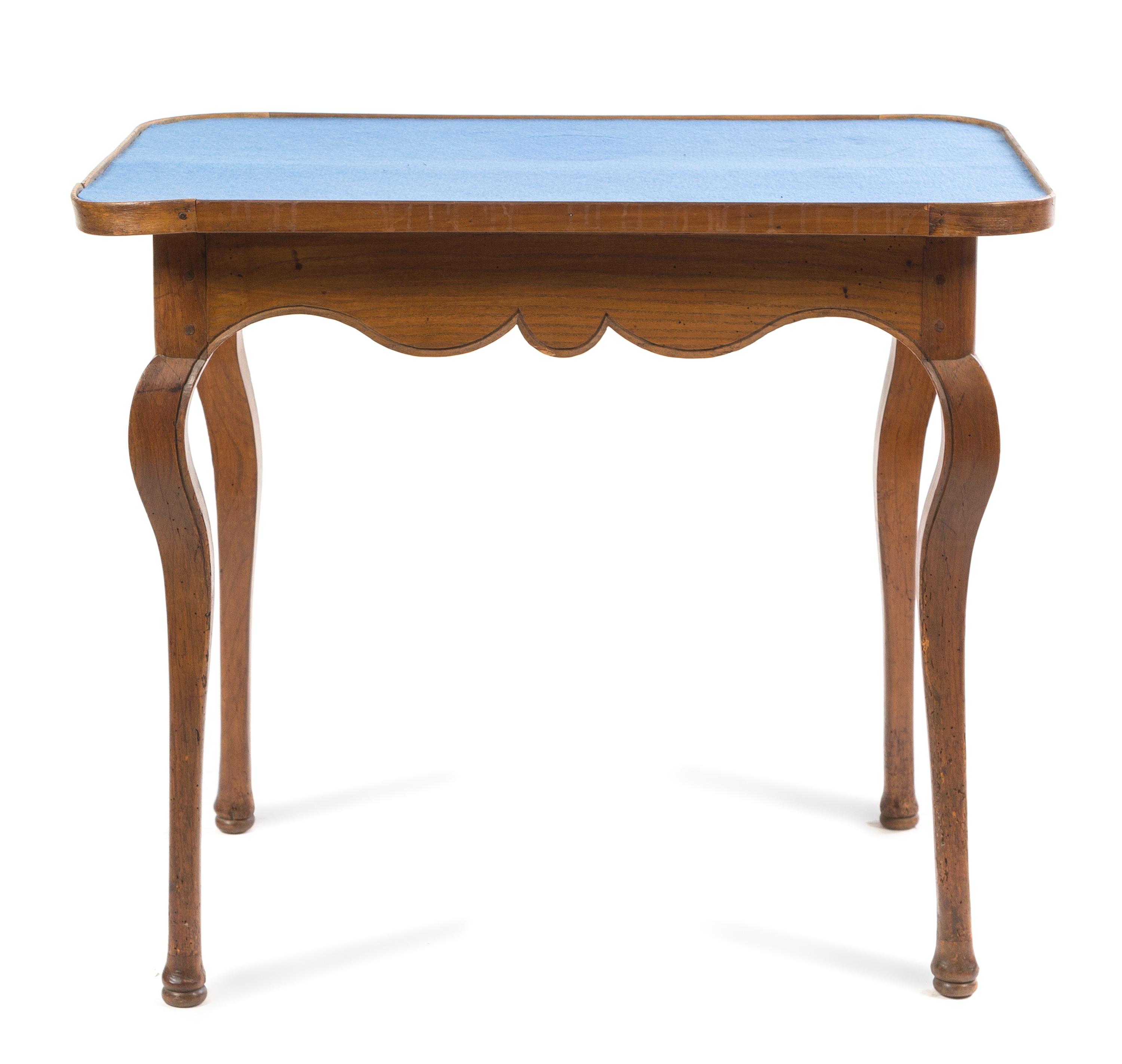 A Louis XV Provincial Occasional Table Height 26 1/2 x width 31 5/8 x depth 21 inches. — LATE 18TH CENTURY