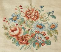 A Machine Made Floral Design Wool Rug