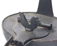 Two Wrought Iron Fat Lamps