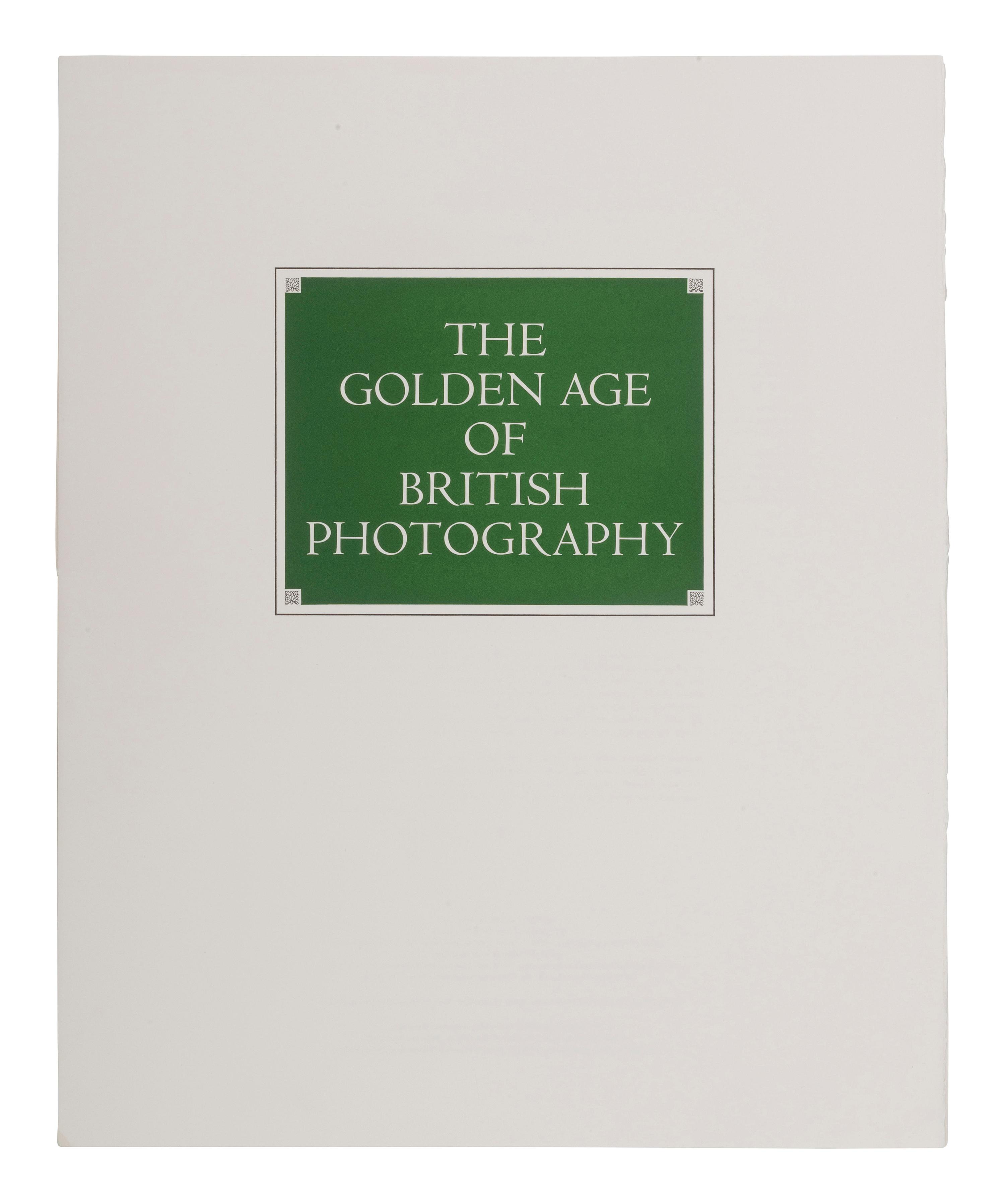 [EARLY PHOTO.] The Golden Age of British Photography Portfolio, 1845–1884 ; printed 1985 (partial).