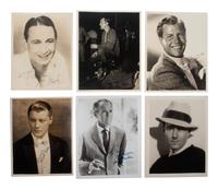 [HOLLYWOOD]. A collection of over 120 photographs and correspondence, most autographed by leading men from the 1920s-1970s, including: