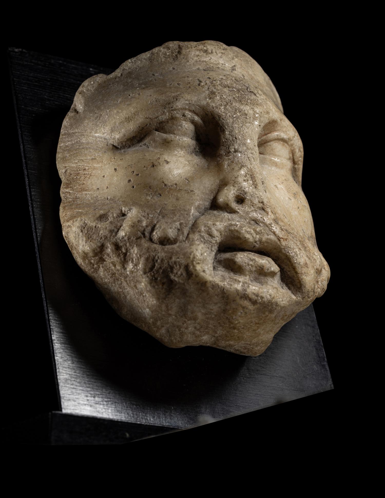A Roman Marble Face Fragment