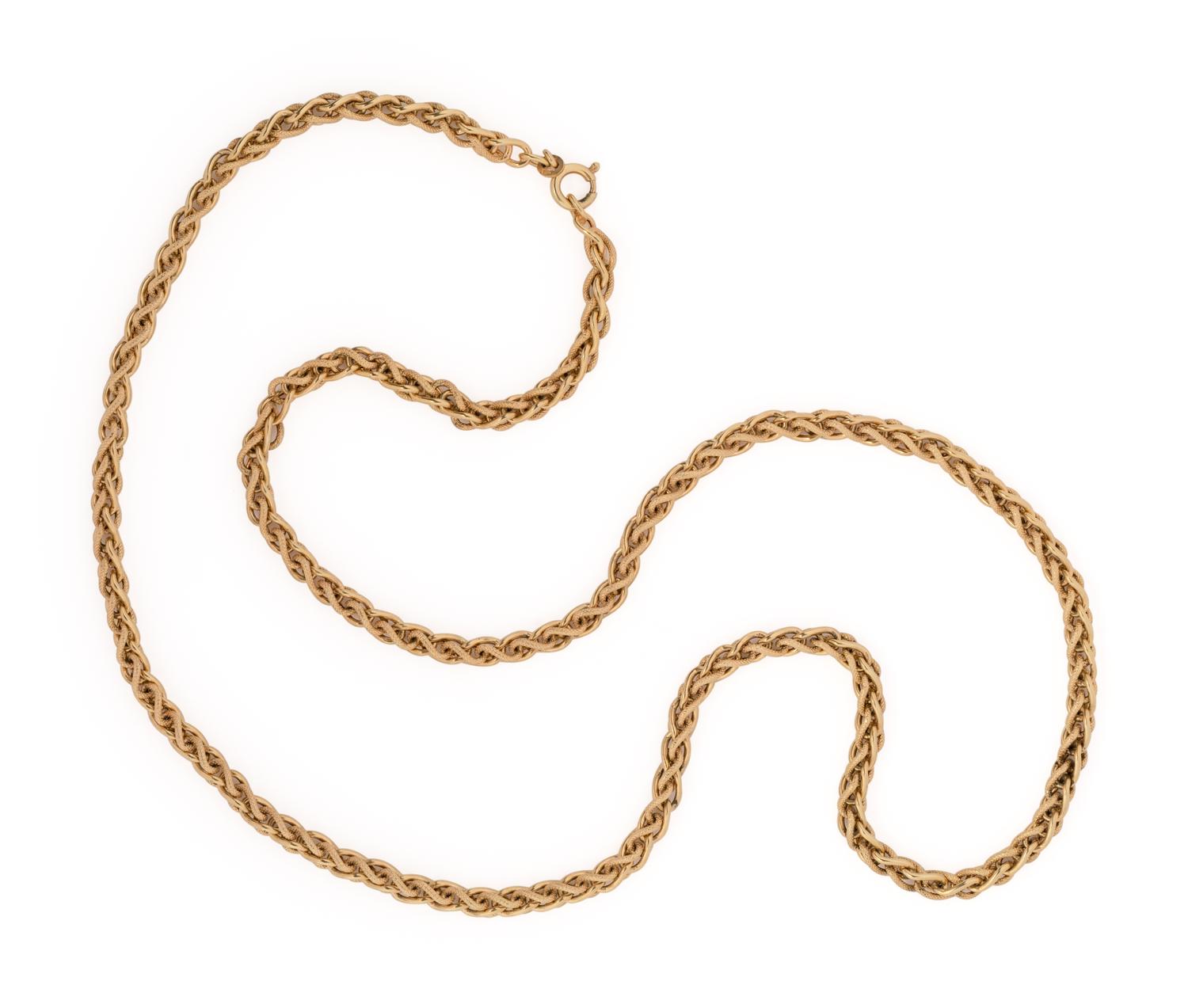 YELLOW GOLD LONGCHAIN NECKLACE