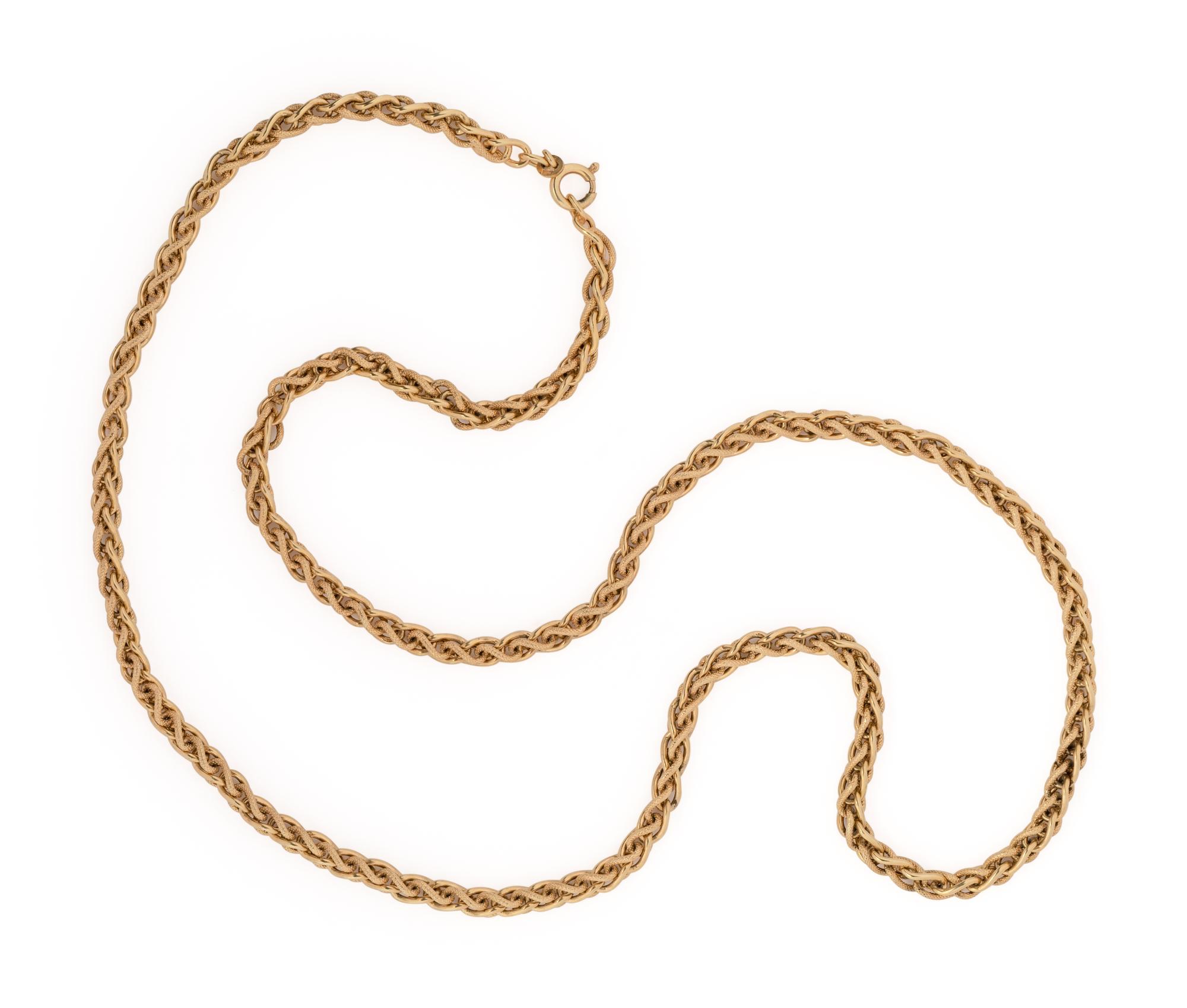 YELLOW GOLD LONGCHAIN NECKLACE