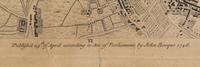 ROCQUE, John (circa 1709-1762) and Richard PARR. A single sheet from An Exact Survey of the City's of London Westminster ye Borough of Southwark . London, 29 April 1746.