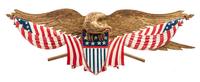 A Painted and Gilt Wood Applique Height 17 1/2 x width 47 inches. — JOHN SHORTELL, 2005