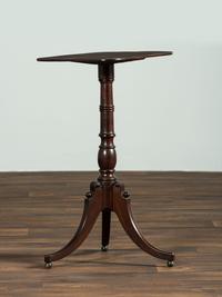A Late Federal Ring-Turned Mahogany Candlestand