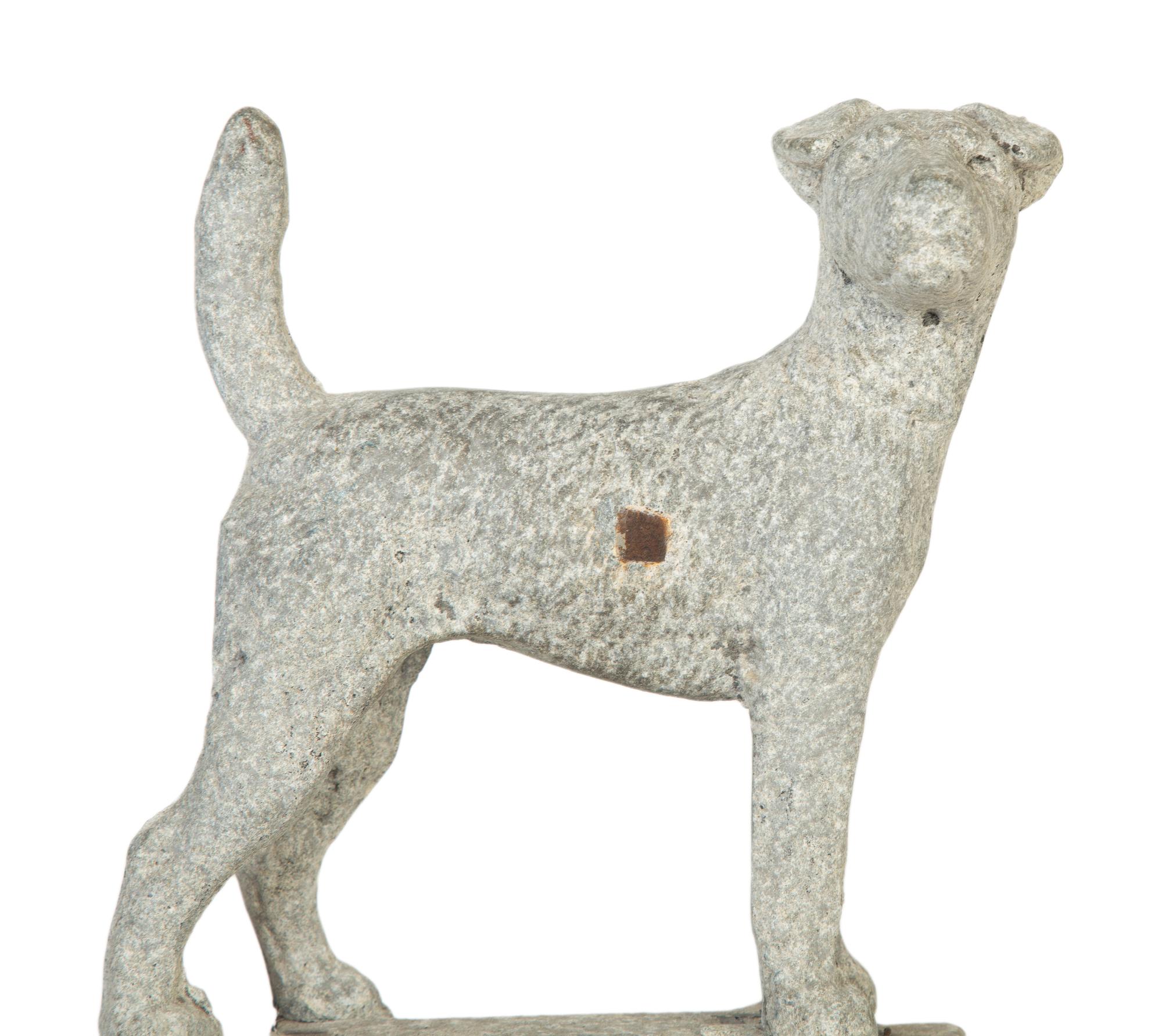 A Cast Iron Dog-Form Boot Scraper