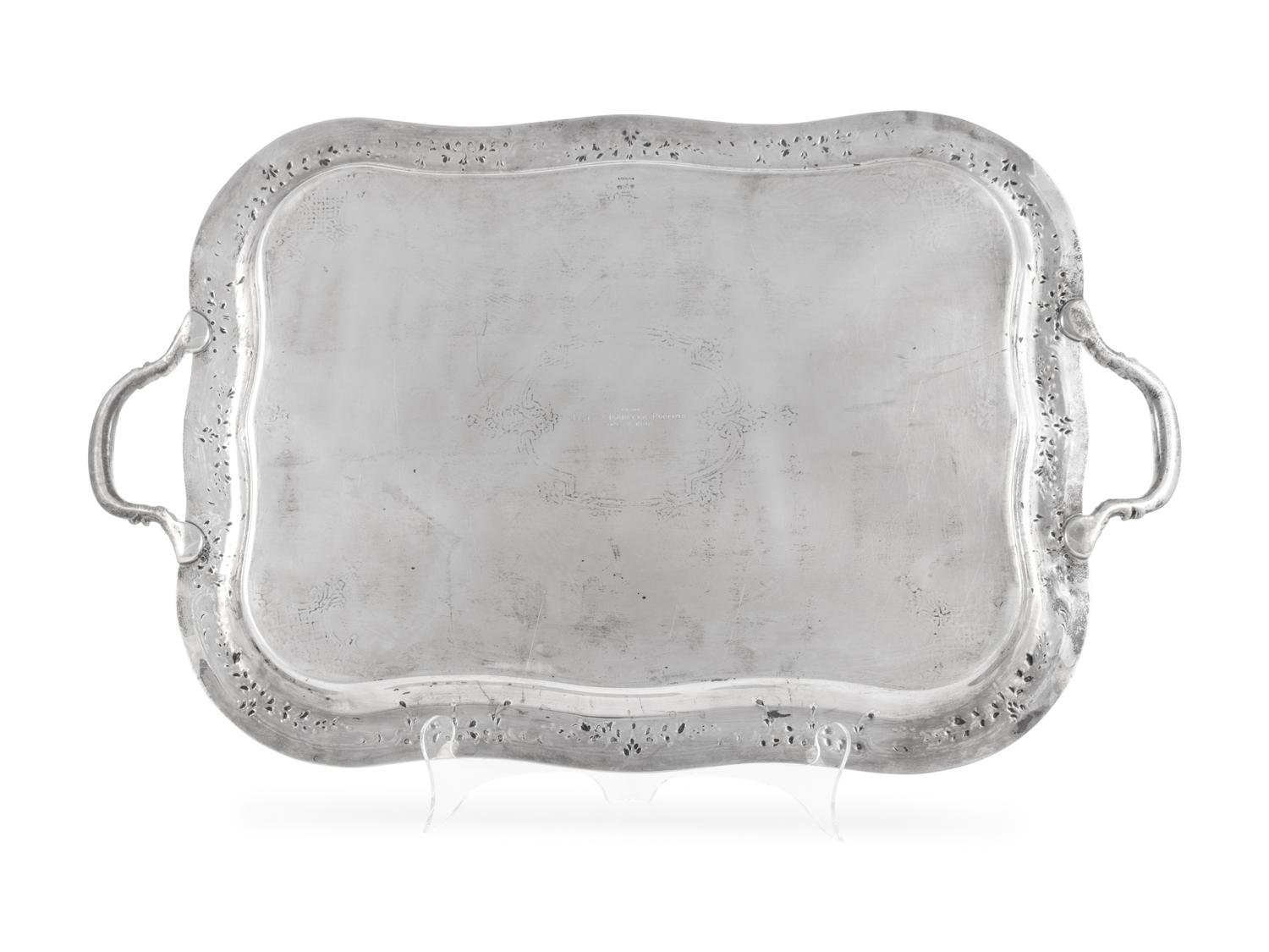 An American Silver Serving Tray