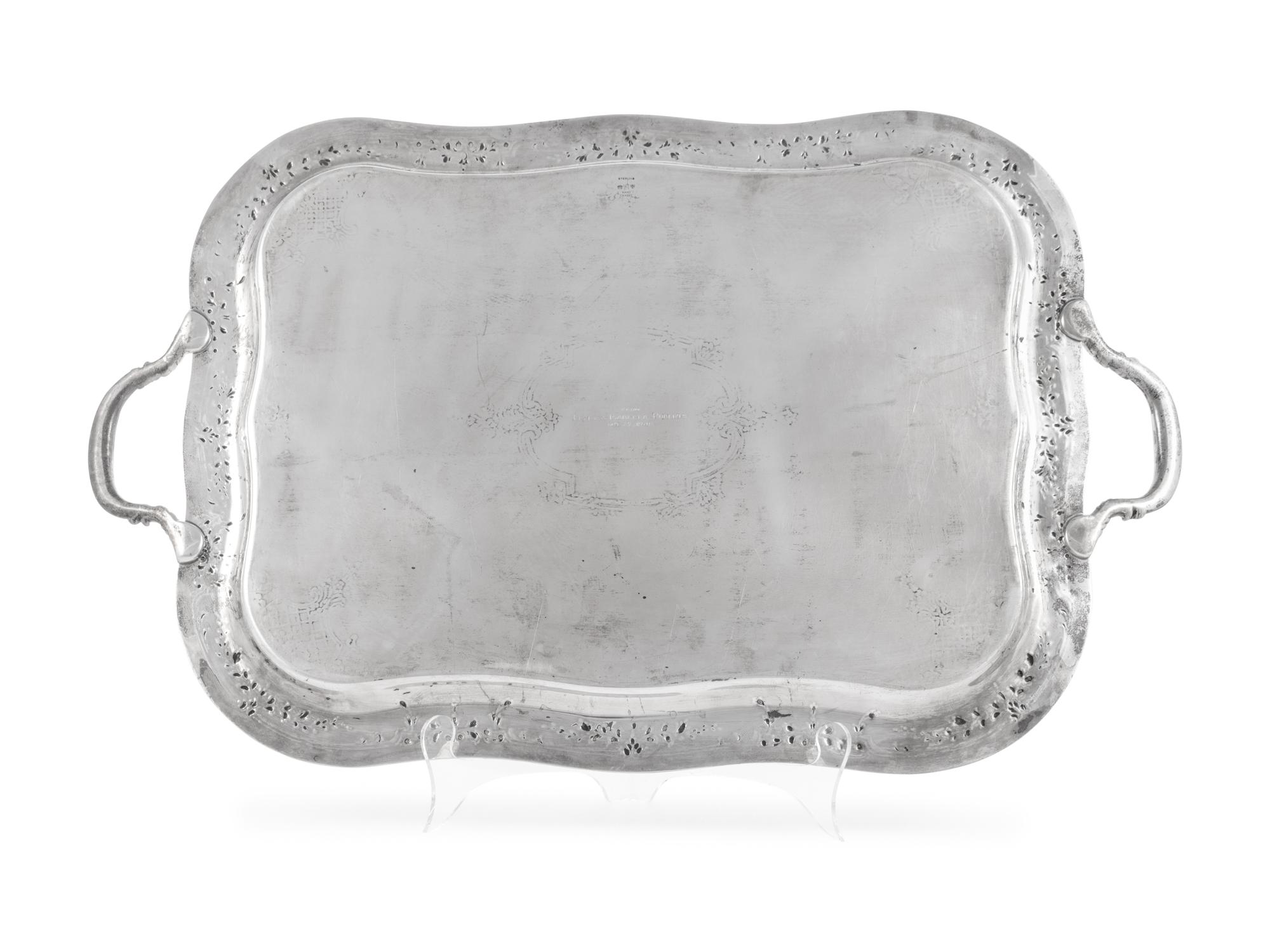 An American Silver Serving Tray