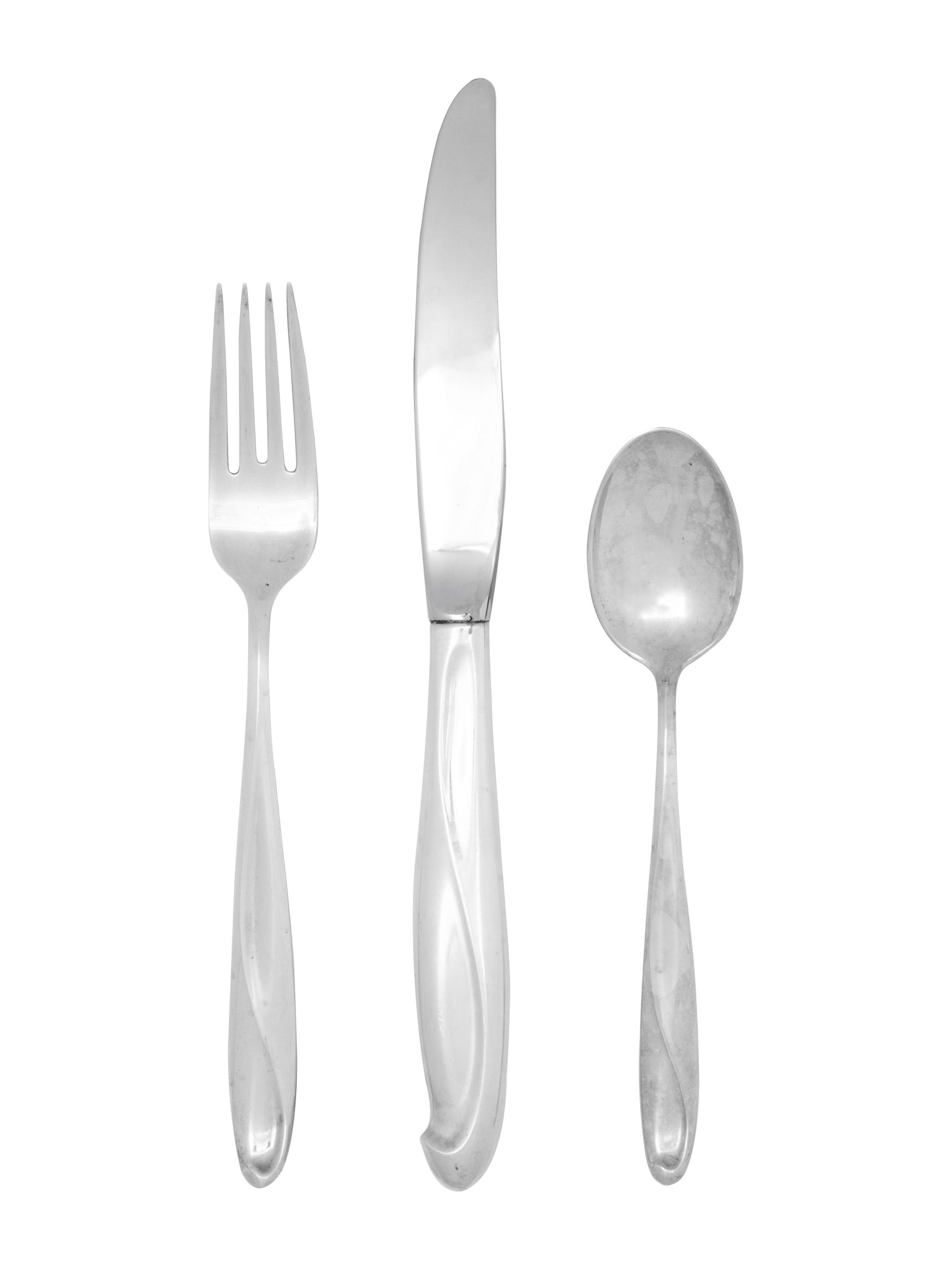 An American Silver Flatware Service