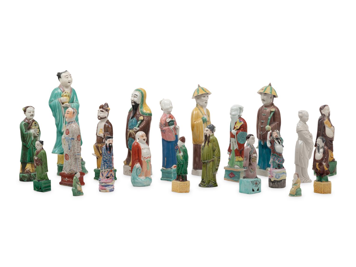 21 Chinese Porcelain Figures
