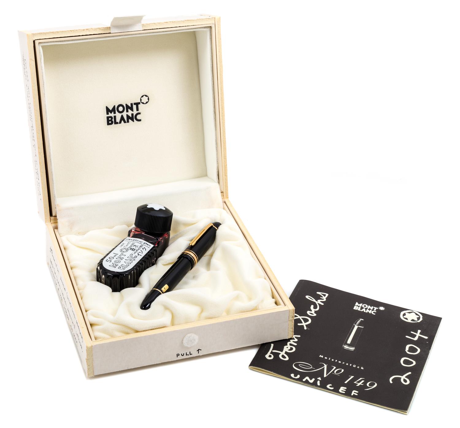 A Montblanc Mesiterstuck Unicef: Tom Sochs Limited Edition Fountain Pen Set