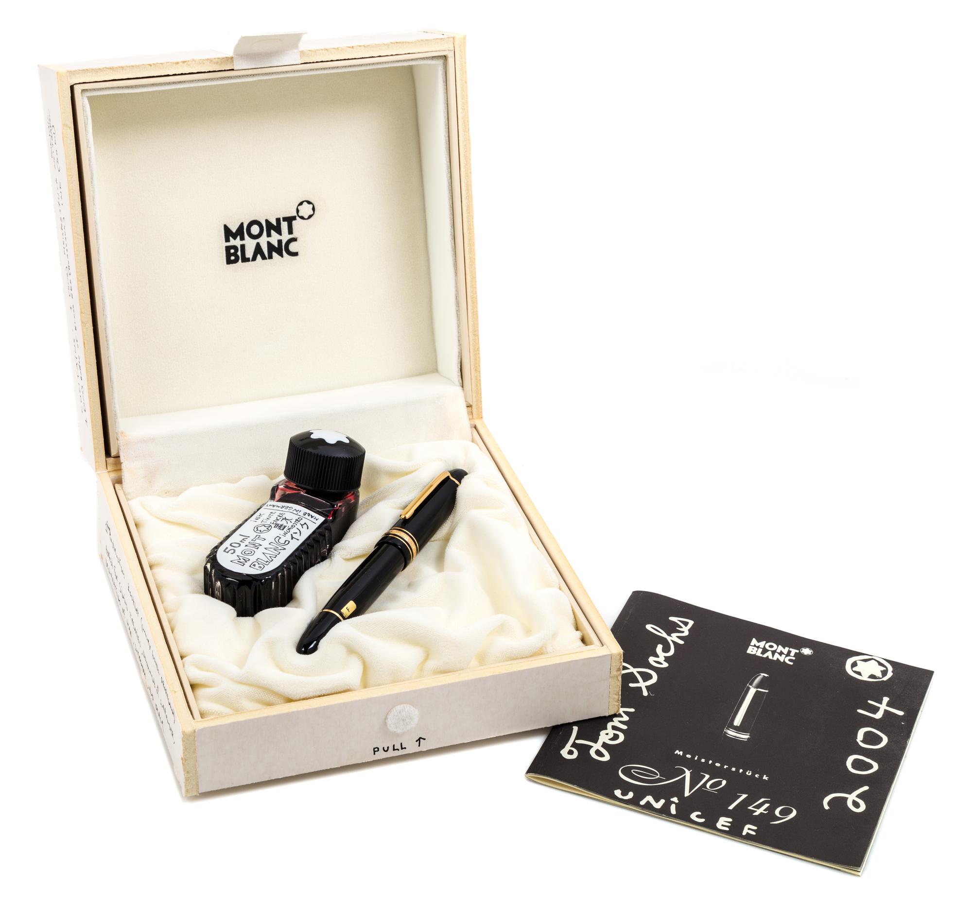 A Montblanc Mesiterstuck Unicef: Tom Sochs Limited Edition Fountain Pen Set