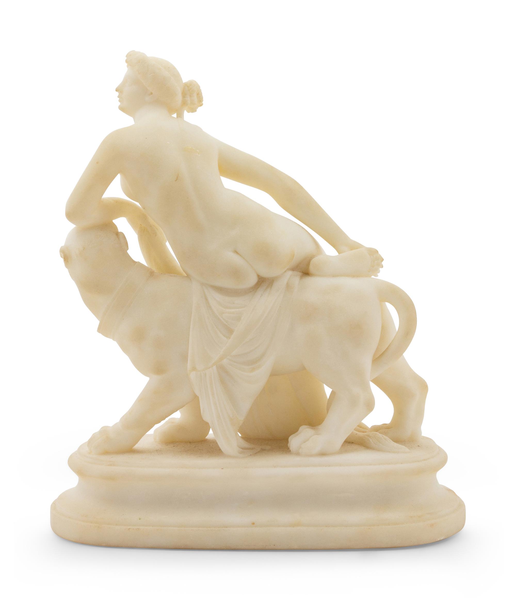 A Neoclassical Marble Figural Group