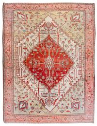 A Serapi Wool Rug 12 feet 8 inches x 8 feet 8 inches. — NORTHWEST PERSIA, CIRCA 1880