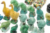 22 Chinese Famille Rose Porcelain Miniature Figures