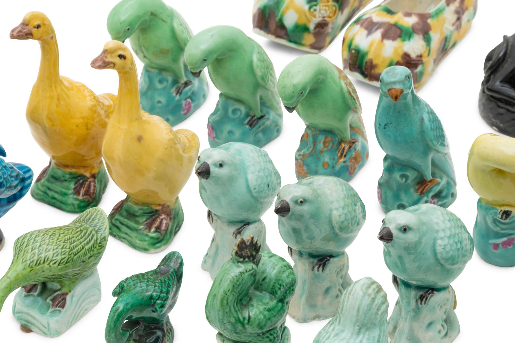 22 Chinese Famille Rose Porcelain Miniature Figures