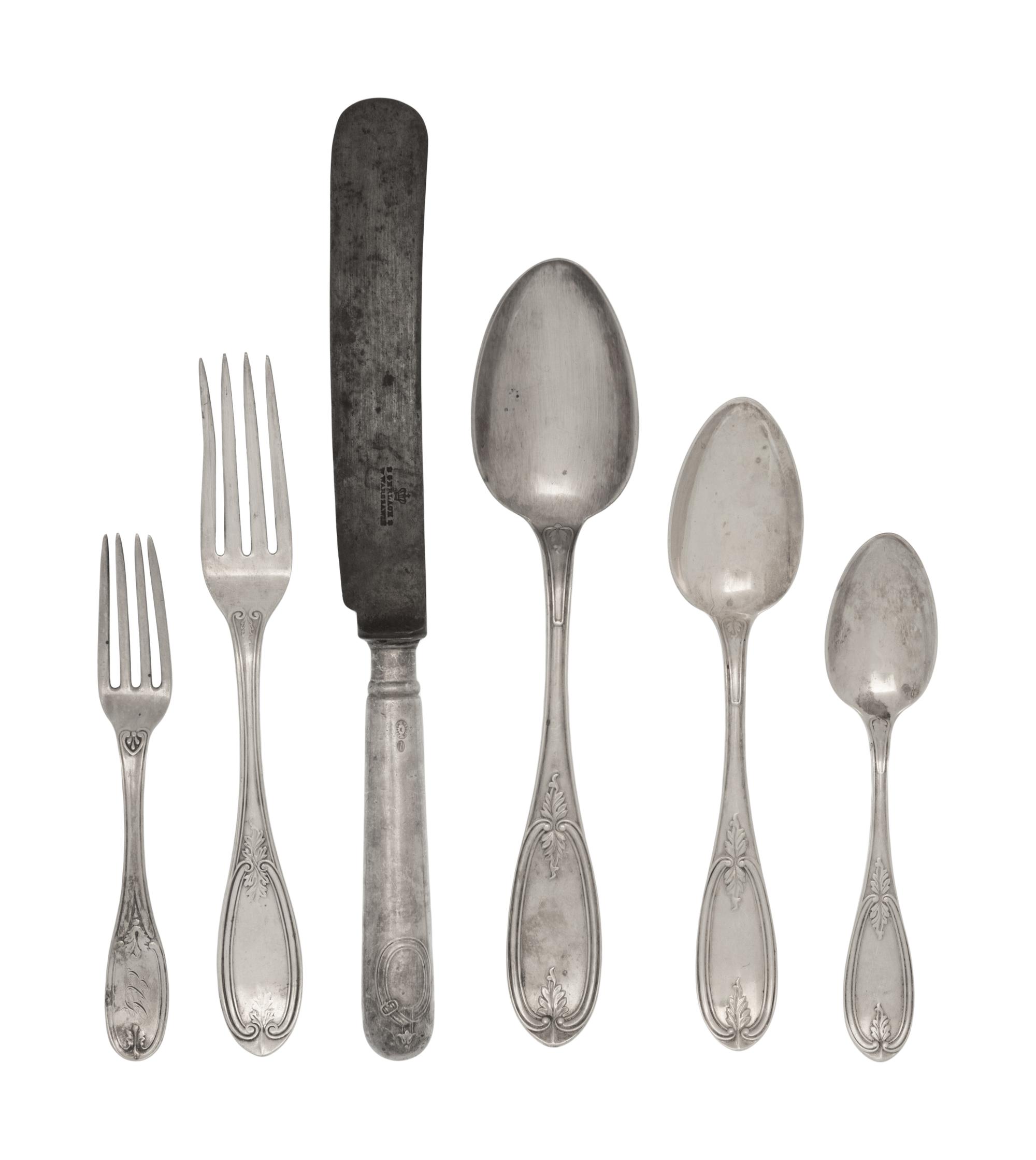 An American Silver Flatware Service