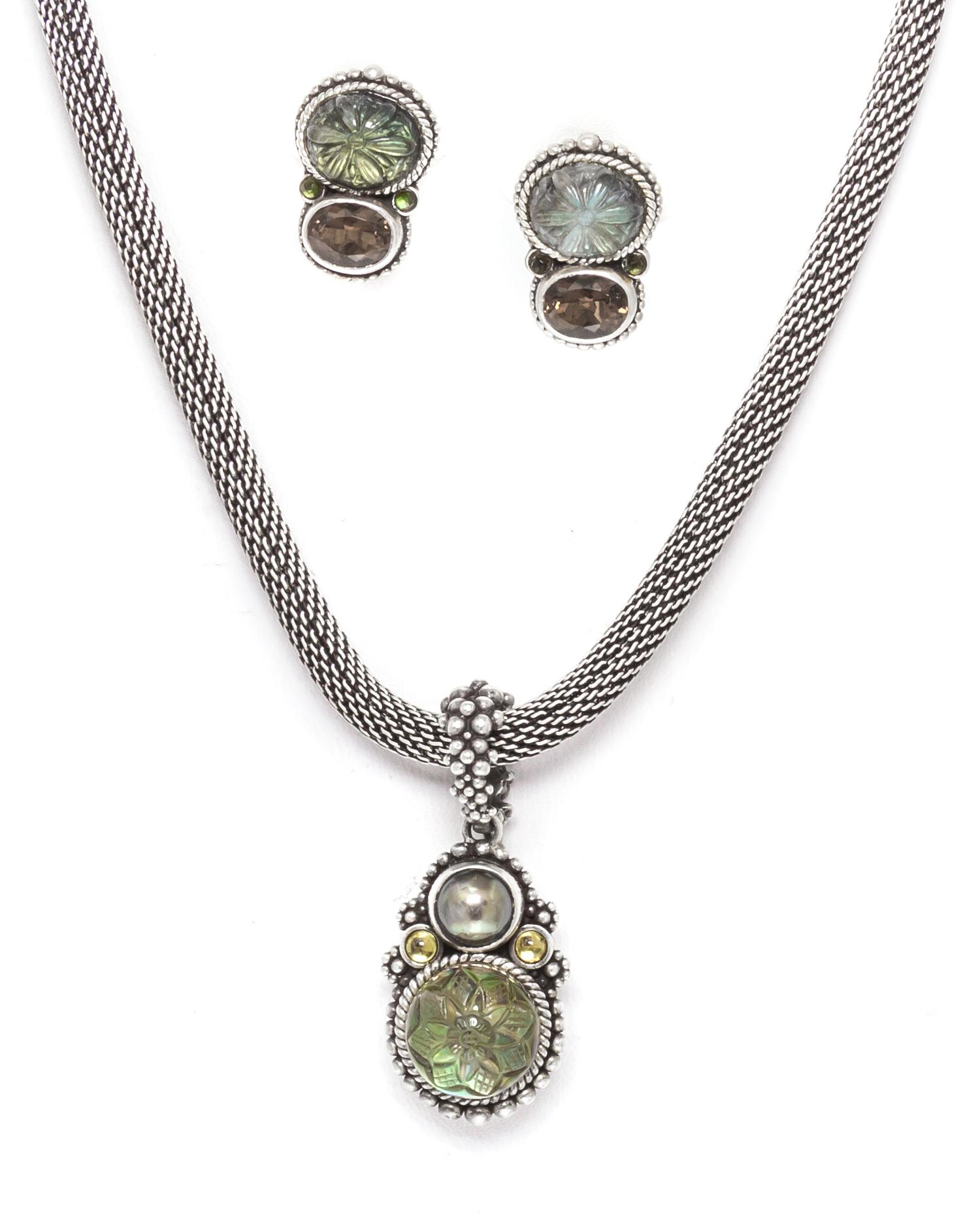 A Collection of Sterling Silver and Multi Gem Jewelry, Stephen Dweck, 35.60 dwts.