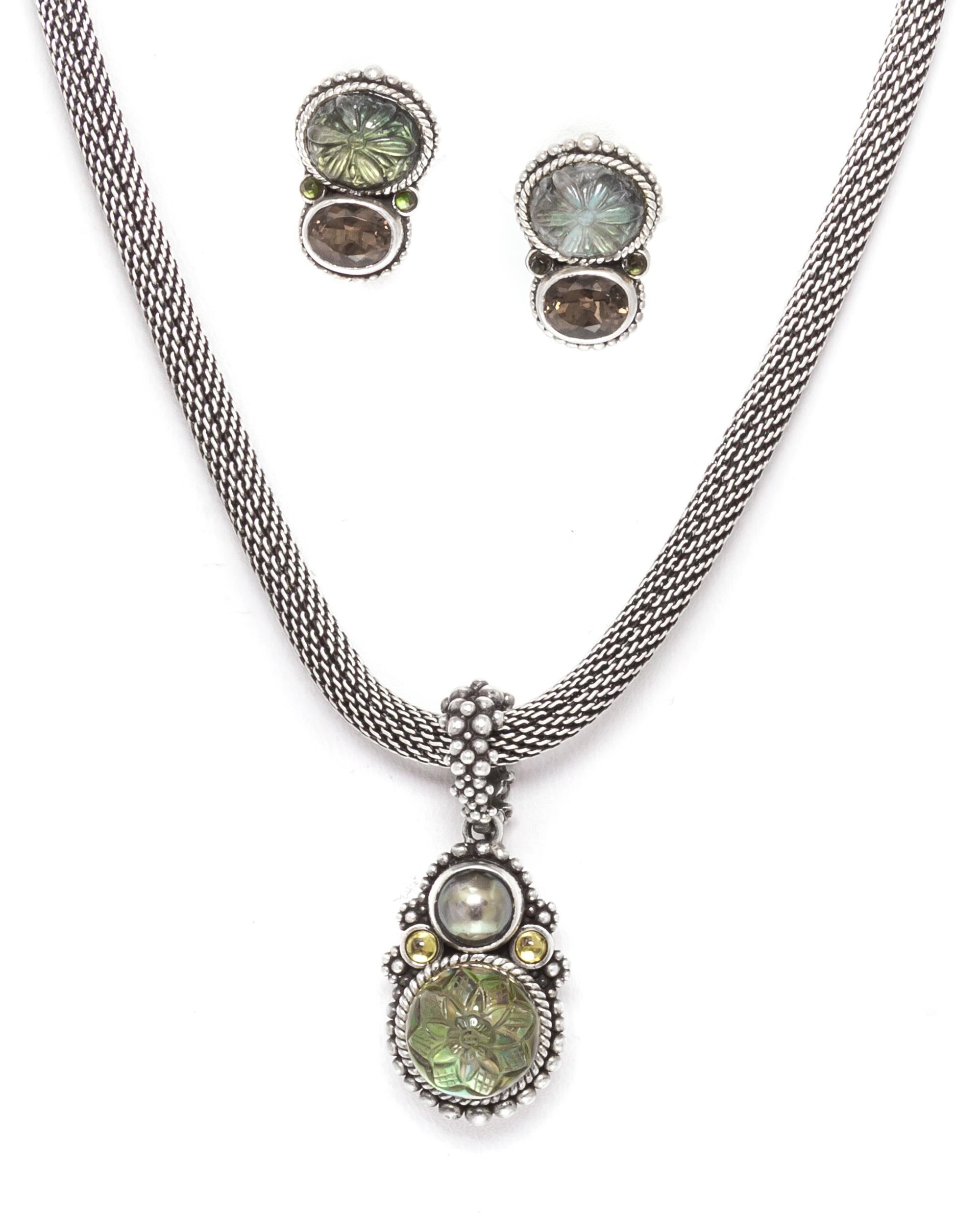 A Collection of Sterling Silver and Multi Gem Jewelry, Stephen Dweck, 35.60 dwts.
