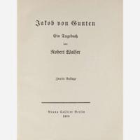 [Literature] Walser, Robert Group of 11 Titles