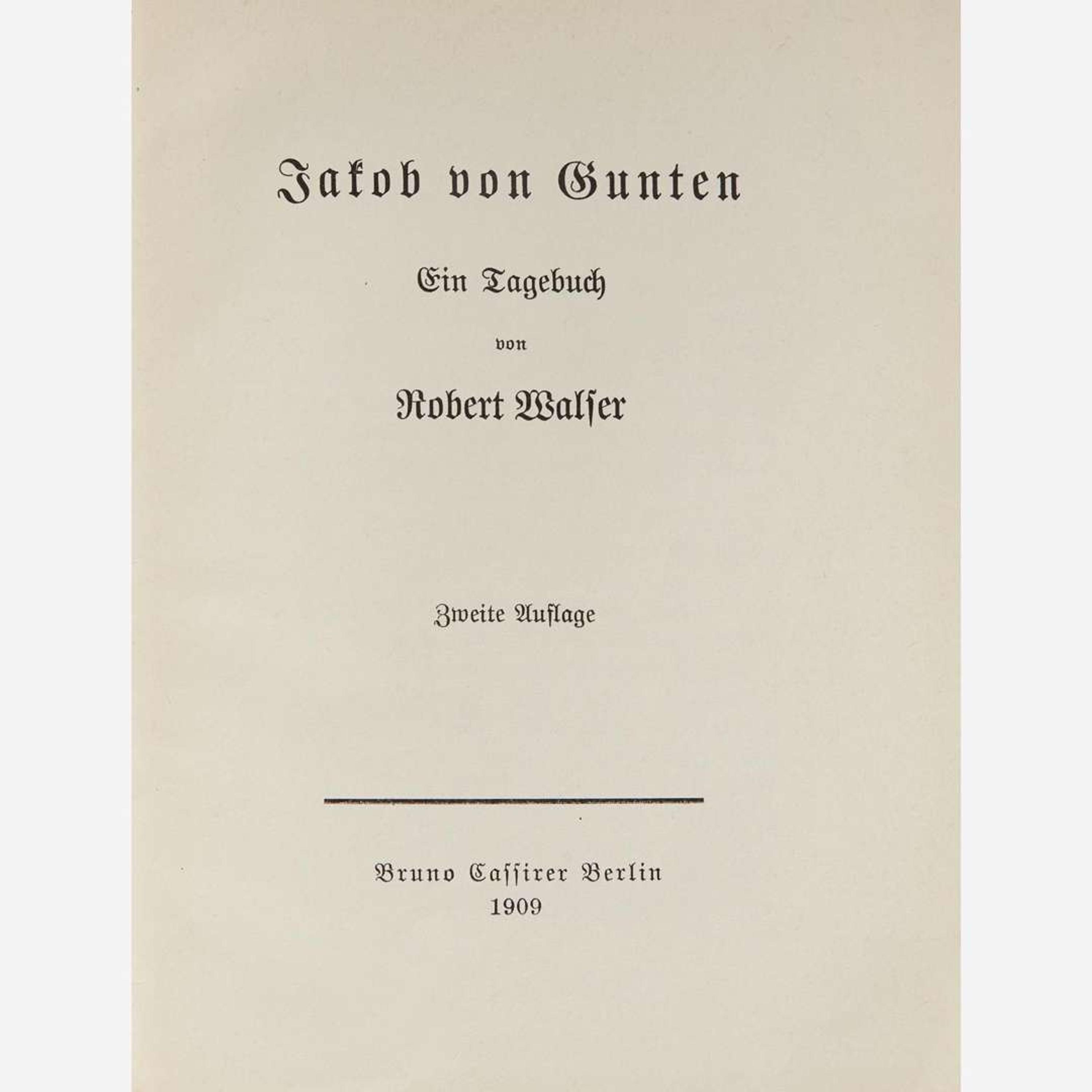[Literature] Walser, Robert Group of 11 Titles