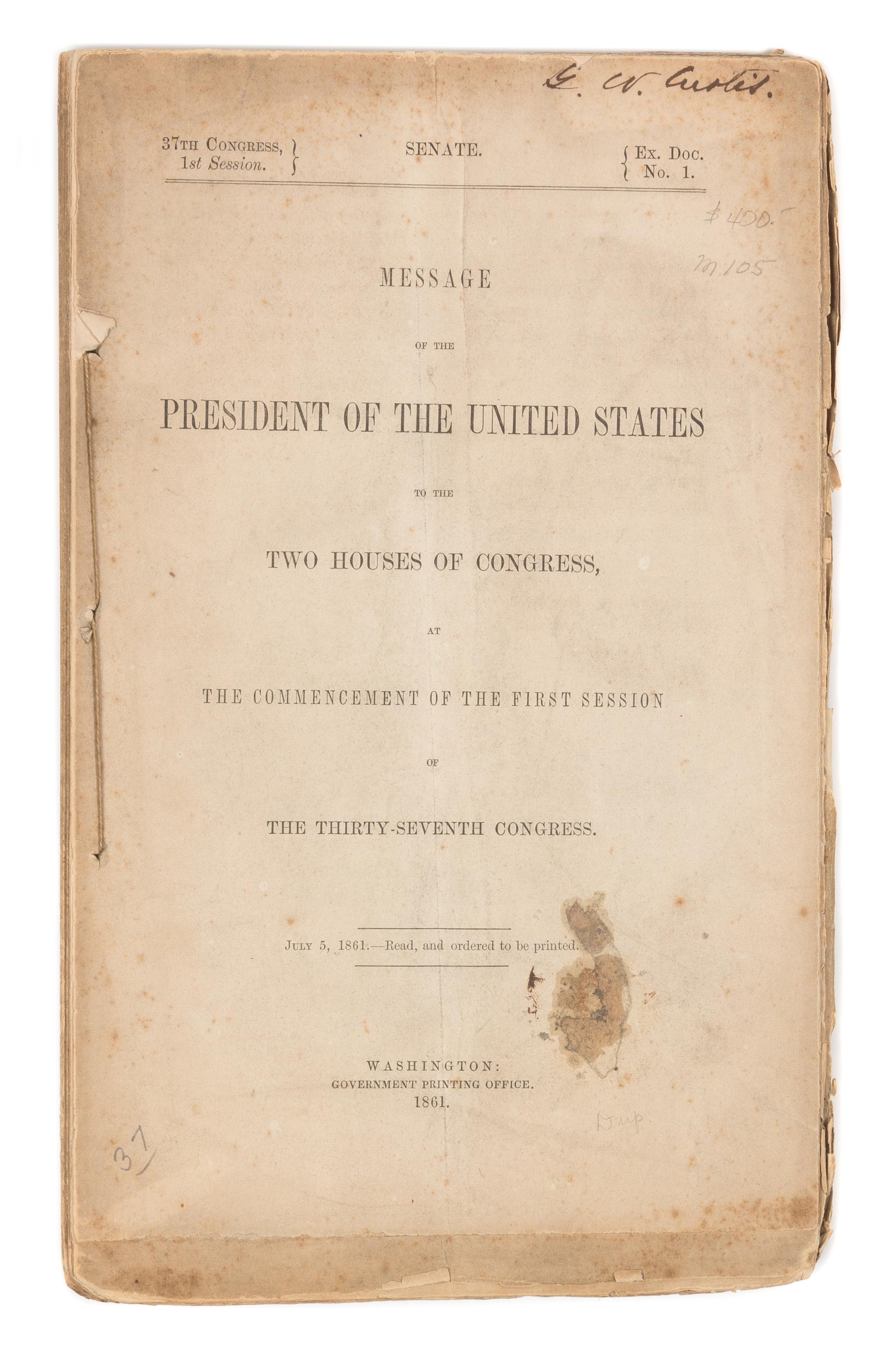 LINCOLN, Abraham (1809-1865)