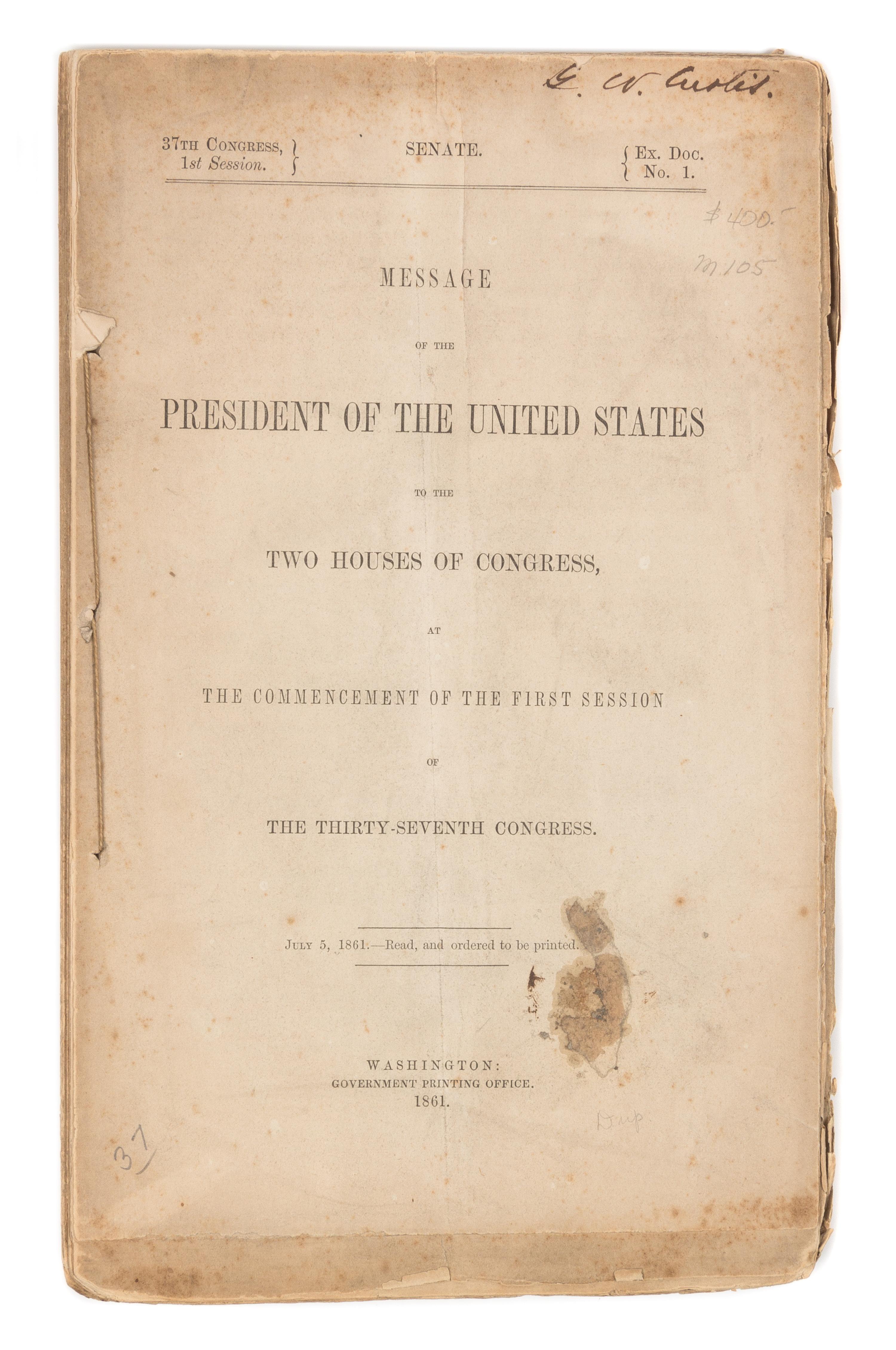 LINCOLN, Abraham (1809-1865)