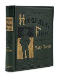 CLEMENS, Samuel Langhorne ("Mark Twain") (1835-1910). Adventures of Huckleberry Finn . New York: Charles L. Webster and Company, 1885.