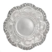 An American Silver Bowl, Alvin Mfg. Co., Providence, RI, with a band of applied flowers at the rim.