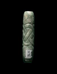 A Maya Jade Glyph Pendant
