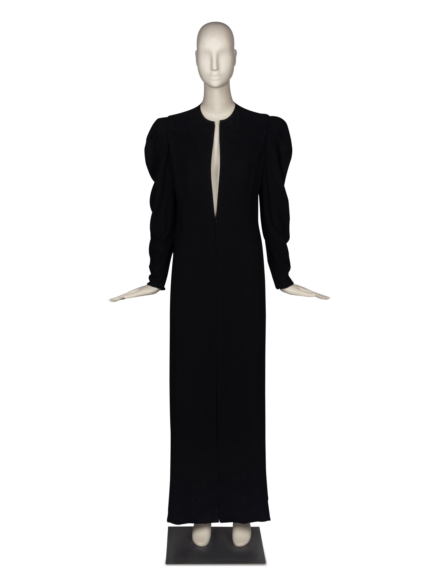 Significant Galanos Lace Back Gown, 1984