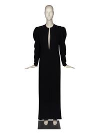 Significant Galanos Lace Back Gown, 1984