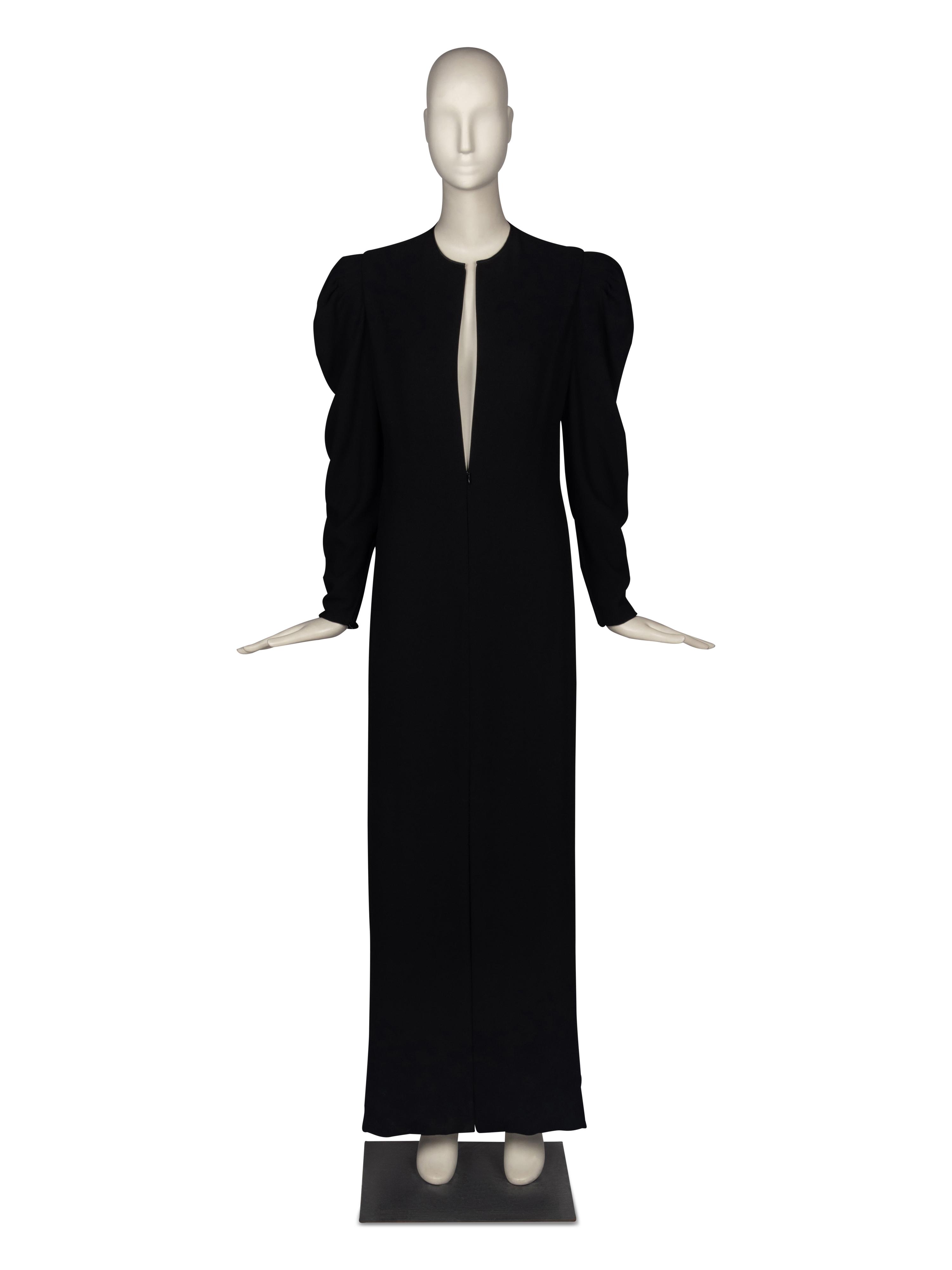 Significant Galanos Lace Back Gown, 1984