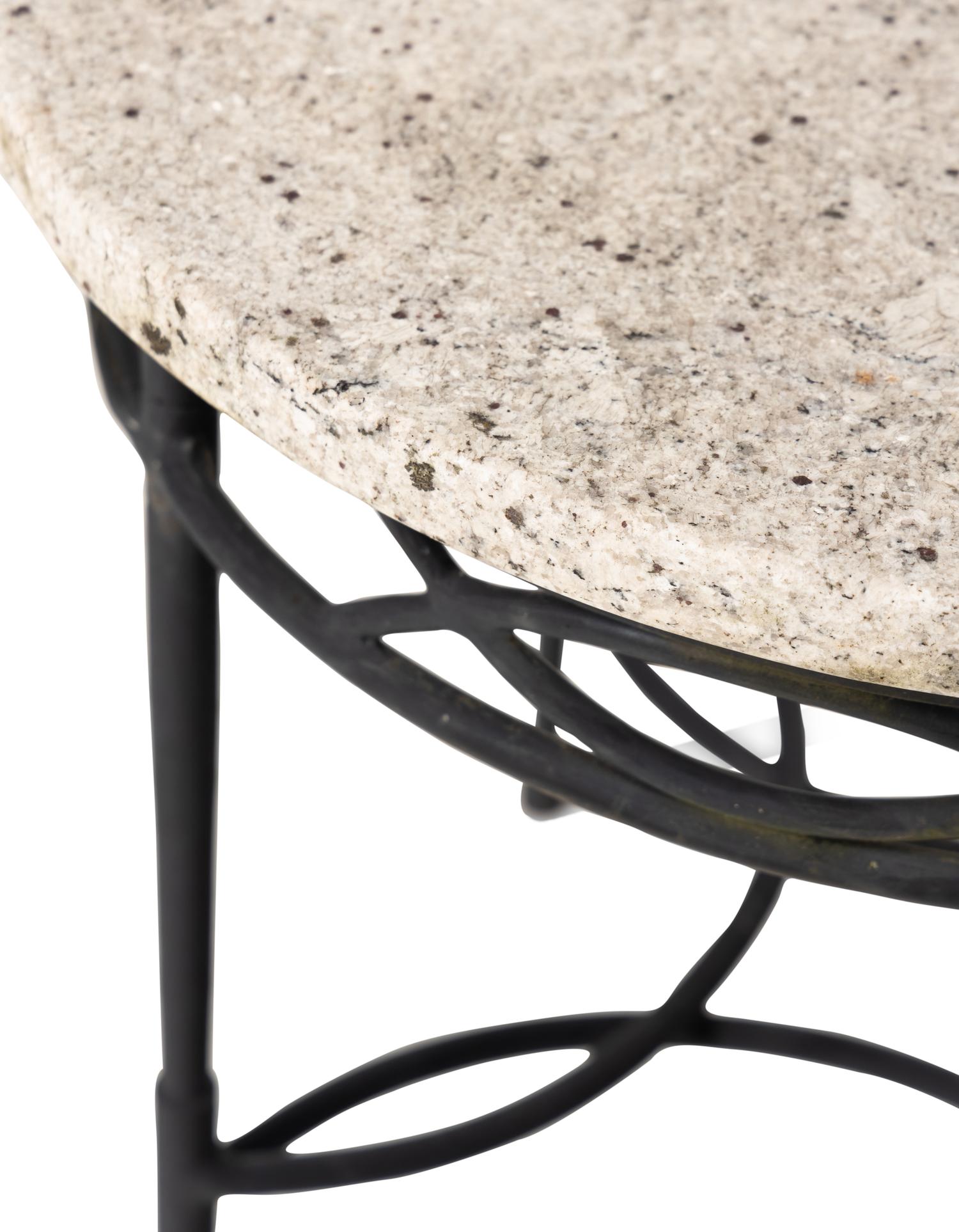A Set of Three Mario Papperzini 'Amalfi' Stone-Top Side Tables
