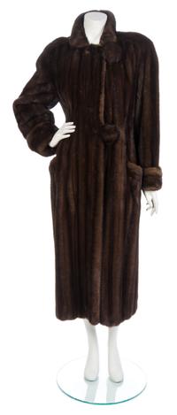 An I. Magnin Brown Mink Coat,