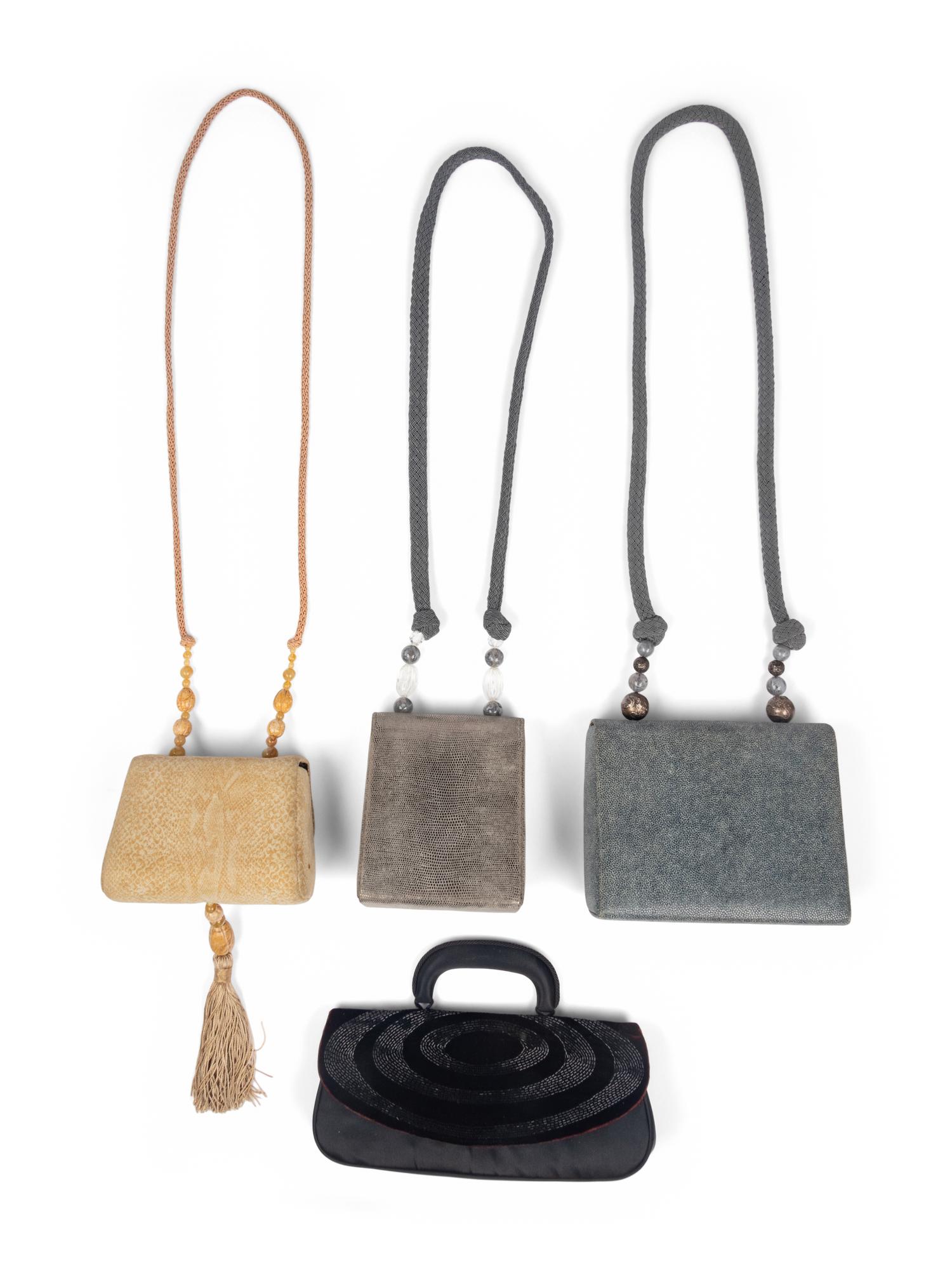 Four Rafael Sanchez for Geoffrey Beene Handbags