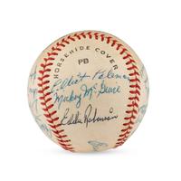 A 1960-61 Fox Cities Foxes Team Signed Autograph Baseball