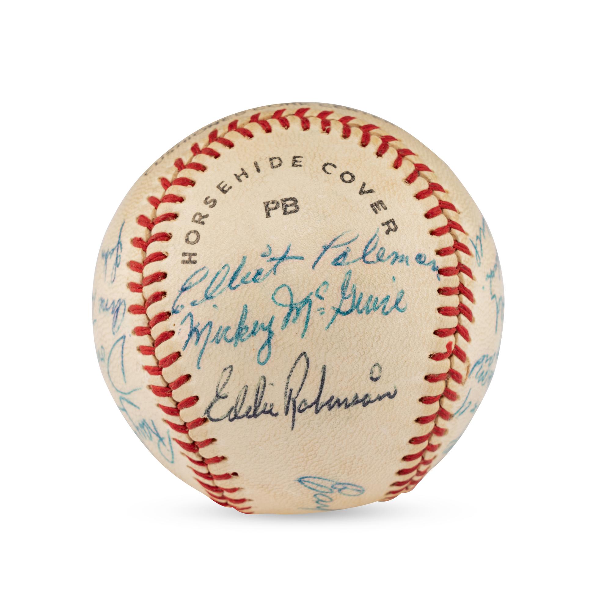 A 1960-61 Fox Cities Foxes Team Signed Autograph Baseball