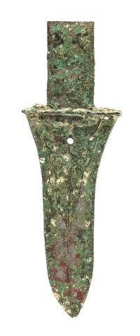 A Western Zhou Dynasty Bronze Dagger, Ge Length 8 1/2 inches. — WESTERN ZHOU DYNASTY