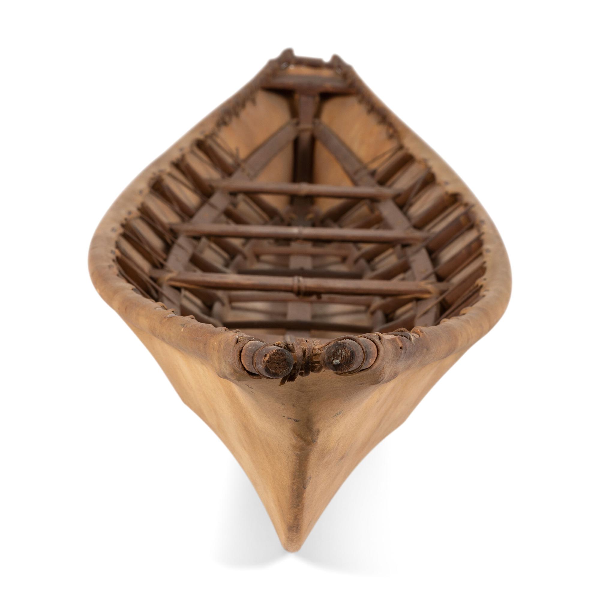 Sealskin Umiak, with Paddles