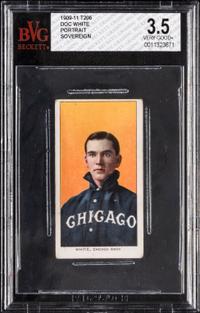 A 1909-11 T206 Doc White (Portrait) Baseball Card (Sovereign) BVG 3.5 VG+