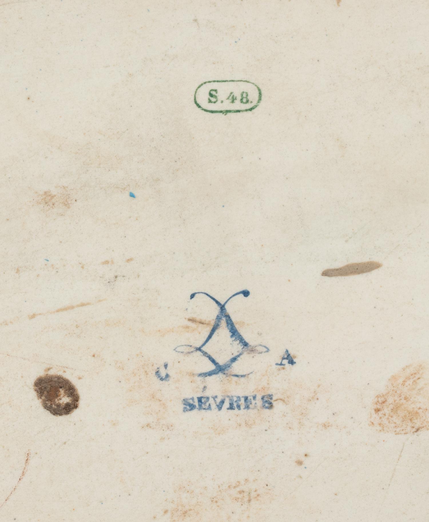 A Sèvres Painted Porcelain Dish