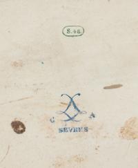 A Sèvres Painted Porcelain Dish