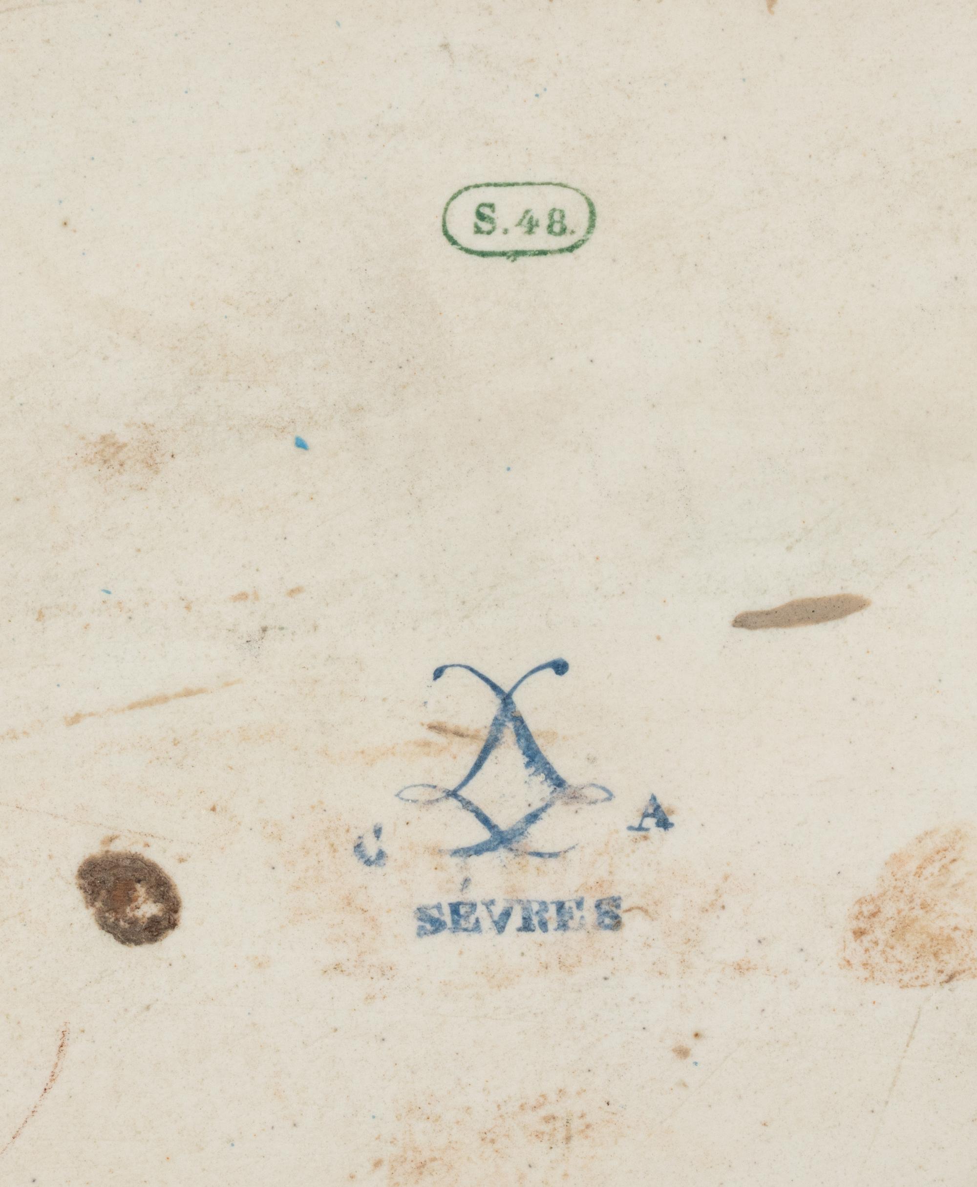 A Sèvres Painted Porcelain Dish