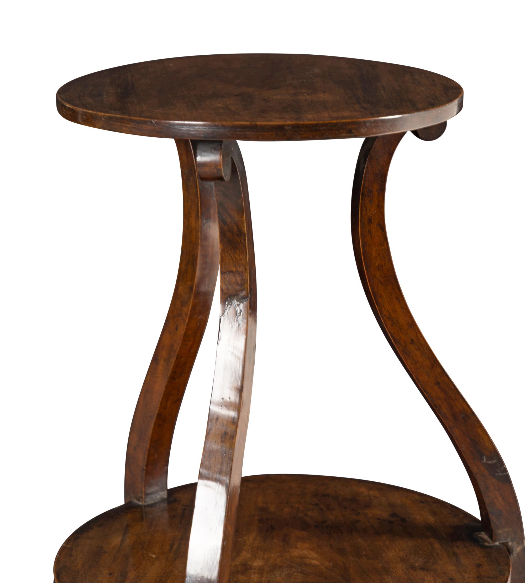 A Continental Walnut Dumbwaiter